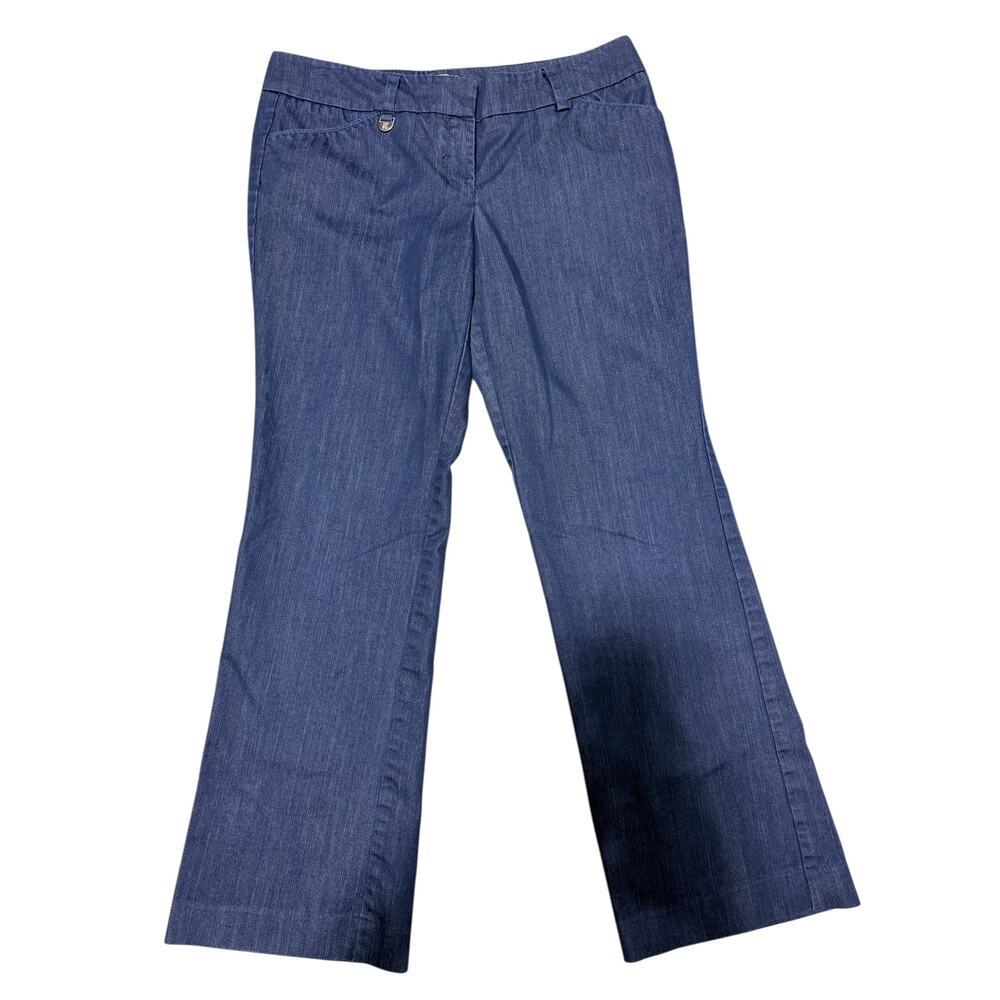 New York & Company Stretch Bootcut Pants Blue Size 8P